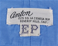 1969 Elvis Presley Screen-Worn Blue Dress Shirt from <em>The Trouble with Girls (and how to get into it)</em> - Also Featured on the January 1970 International Hotel Menu
