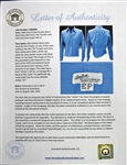 1969 Elvis Presley Screen-Worn Blue Dress Shirt from <em>The Trouble with Girls (and how to get into it)</em> - Also Featured on the January 1970 International Hotel Menu