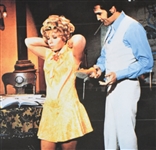 1969 Elvis Presley Screen-Worn Blue Dress Shirt from <em>The Trouble with Girls (and how to get into it)</em> - Also Featured on the January 1970 International Hotel Menu