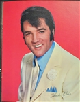 1969 Elvis Presley Screen-Worn Blue Dress Shirt from <em>The Trouble with Girls (and how to get into it)</em> - Also Featured on the January 1970 International Hotel Menu