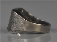 Elvis Presley Owned “E” Sterling Silver and Onyx Ring – Gifted to His Cousin Patsy Presley