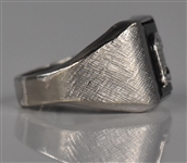 Elvis Presley Owned “E” Sterling Silver and Onyx Ring – Gifted to His Cousin Patsy Presley