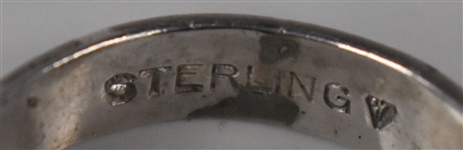 Elvis Presley Owned “E” Sterling Silver and Onyx Ring – Gifted to His Cousin Patsy Presley