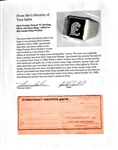 Elvis Presley Owned “E” Sterling Silver and Onyx Ring – Gifted to His Cousin Patsy Presley