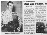 1940's-1950's KWKH Studio-Used and <em>Louisiana Hayride</em> Stage-Used Microphone – Used By Elvis Presley, Hank Williams, Johnny Cash and Many Others!