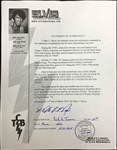 Elvis Presley Owned Lightning Bolt Silver and Turquoise Ankh Necklace – with Original Sketch from Mike McGregor's Files!