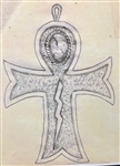 Elvis Presley Owned Lightning Bolt Silver and Turquoise Ankh Necklace – with Original Sketch from Mike McGregor's Files!