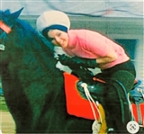 Elvis Presley Owned and Used Midnight Red Horse Blanket