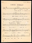 Elvis Presley's “Lovin' Feelin'” Sheet Music Collection of 16 Pieces for Each Instrument and ELVIS! From the 1999 Graceland Archives Auction