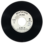 1966 Elvis Presley RCA Victor White Label “Not For Sale” 45 RPM Single “Spinout” / “All That I Am”