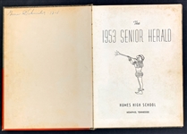 Elvis Presley Signed 1953 Humes High School Yearbook – Also Signed by George Klein (BAS)