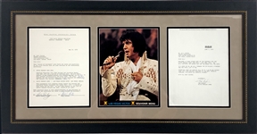 Elvis Presley Signed Contract for Concert Sound Engineer Bill Porter - June/July 1973 Tour and August/September Las Vegas Hilton Shows with Tour Documents and Related Correspondence (13 pieces)