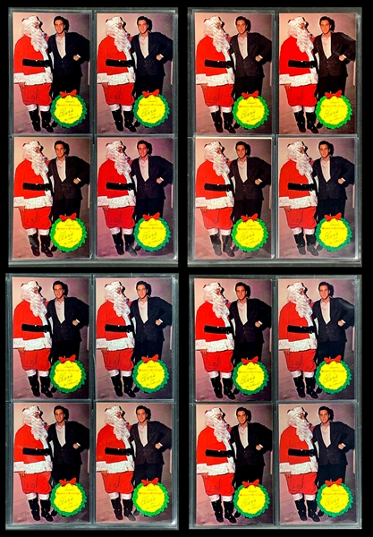 Group of 44 Elvis Presley 1965 “Elvis and The Colonel” Christmas Postcards – with The Colonel in the Santa Suit!