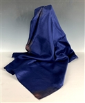 Elvis Presley 1973 Stage Worn SILK Dark Blue Scarf Given to a Fan in the Front Row at the Hilton in Las Vegas