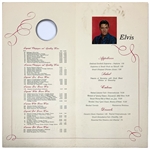1969 Elvis Presley Las Vegas International Hotel Concert Menu