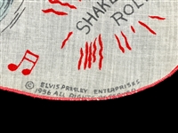 1956 Elvis Presley Enterprises Handkerchief – High Grade Example!