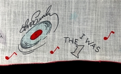 1956 Elvis Presley Enterprises Handkerchief – High Grade Example!