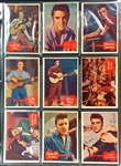 1956 Topps "Elvis Presley" Complete Set of Bubble Gum Cards (66) with High Grade Checklist Card #2