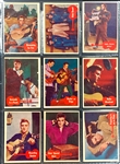 1956 Topps Elvis Presley Complete Set of Bubble Gum Cards (66) with High Grade Checklist Card #2