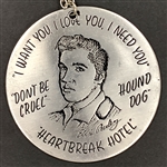1971 Elvis Presley Large Medallion Necklace – Sold During Las Vegas Summer Festivals