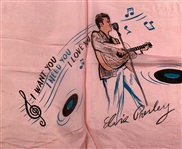 1956 Elvis Presley Enterprises Pink Scarf - High Grade Example