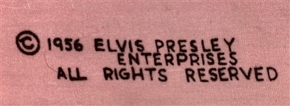 1956 Elvis Presley Enterprises Pink Scarf - High Grade Example