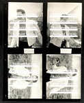 1961 Elvis Presley Tupelo Youth Center Photographs (15) on Four Contact Sheets – Eddie Fadal Estate