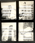 1961 Elvis Presley Tupelo Youth Center Photographs (15) on Four Contact Sheets – Eddie Fadal Estate