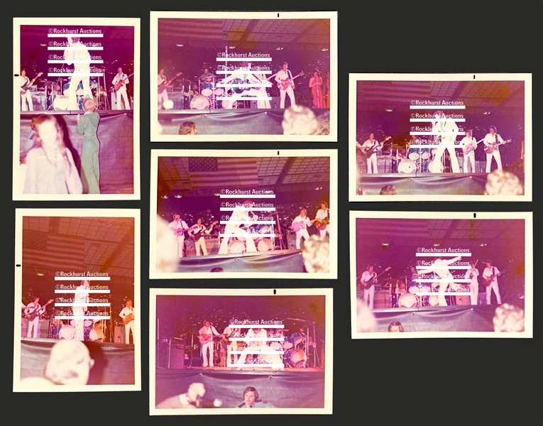 1974 Elvis Presley Original Photographs (7) – On Stage March 14, 1974 Murfreesboro, Tennessee