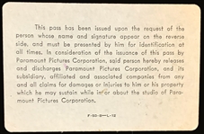 Film Studio Lot IDs and Stationary from Elvis Presley’s Offices at MGM and Paramount – From the Trude Forsher Archive