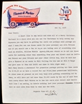 Colonel Tom Parker Signed 1958 Letter About Elvis Presley's 1958 Christmas Card (Plus a File Copy Example)
