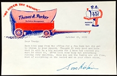 1959 Demo Recording Submitted to Elvis Presley from Trudy Forsher Plus Tom Diskin Signed Letter Referring to Song