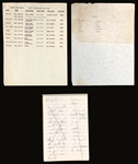 1957 Elvis Presley Concert Tour Documents and Trude Forshers Steno Pad Referencing the Tour that Never Was! (3 Pieces)