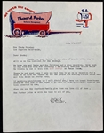 1957 Colonel Parker Signed Letter to Trude Forsher – Referencing Eddy Arnold