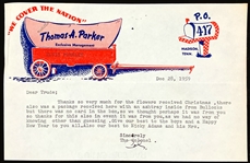 1959 Colonel Parker Signed Letter to Trude Forsher - “Happy New Year” Plus Forshers Response Letter (2)