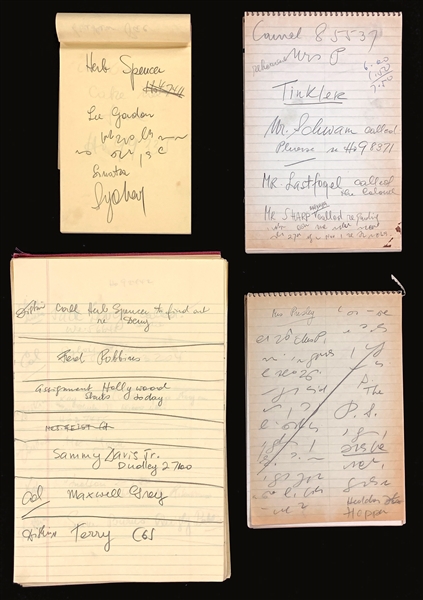 1950s Elvis Presley Secretary Trude Forsher Steno Pad and Message Pad Collection (4 Complete Pads and 21 Sheets)