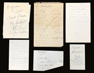 1950's Elvis Presley Secretary Trude Forsher Steno Pad and Message Pad Collection (4 Complete Pads and 21 Sheets)