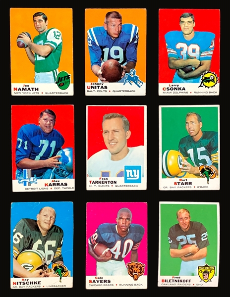 1969 Topps Football Near Set (244/263) Plus Duplicates (332)