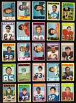 1970 Topps Football Near Set (225/263) and 1972 Topps Football Partial Set (231/351) PLUS 487 EXTRA CARDS!