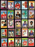 1970 Topps Football Near Set (225/263) and 1972 Topps Football Partial Set (231/351) PLUS 487 EXTRA CARDS!