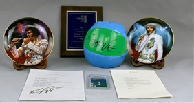 Kenny Loggins, Bobby Vee and Peggy Lee Signed Items Plus Elvis Presley, Beatles and Connie Francis Memorabilia (3) (BAS)
