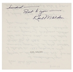 Signed Letter Collection Incl. Hedda Hopper, Karl Malden, Ralph Edwards and Others (7 Total Items) (BAS)