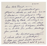 Signed Letter Collection Incl. Hedda Hopper, Karl Malden, Ralph Edwards and Others (7 Total Items) (BAS)