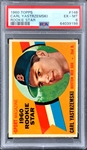 1960 Topps #148 Carl Yastremski Rookie Star – PSA EX-MT 6