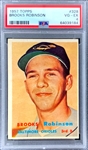 1957 Topps #328 Brooks Robinson Rookie Card – PSA VG-EX 4