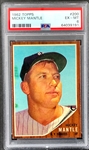 1962 Topps #200 Mickey Mantle – PSA EX-MT 6