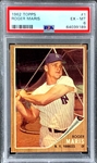 1962 Topps #1 Roger Maris – PSA EX-MT 6