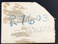 1915 Original News Service Photo (PSA/DNA Type III) of ROOKIE ERA Babe Ruth and His Wife