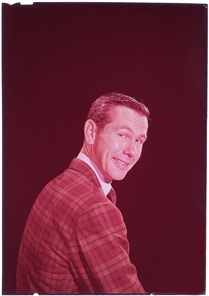 1960s Johnny Carson Original 5 x 7 Inch Color Transparency