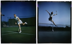 1950 Ginger Rogers Pair of Original 4 x 5 Inch Color Transparencies (2)